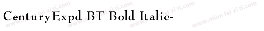 CenturyExpd BT Bold Italic字体转换